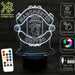 MANCHESTER UNITED Football Club LED Night Light 7 Colours + Remote Control - Kustombox EFC SOCCER