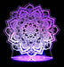 Mandala Flower - 3D LED Night Light 7 Colours + Remote Control - KustomboxNight Lights & Ambient LightingKustomboxStandard