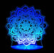 Mandala Flower - 3D LED Night Light 7 Colours + Remote Control - KustomboxNight Lights & Ambient LightingKustomboxStandard