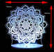 Mandala Flower - 3D LED Night Light 7 Colours + Remote Control - KustomboxNight Lights & Ambient LightingKustomboxStandard