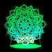 Mandala Flower - 3D LED Night Light 7 Colours + Remote Control - KustomboxNight Lights & Ambient LightingKustomboxStandard