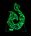 Maori Hei Matau Fish Hook Personlised Name - 3D LED Night Light 7 Colours + Remote Control - Kustombox kiwi