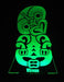 Maori Hei Tiki Personalised Name - 3D LED Night Light 7 Colours + Remote Control - Kustombox kiwi