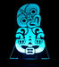 Maori Hei Tiki Personalised Name - 3D LED Night Light 7 Colours + Remote Control - Kustombox kiwi