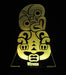 Maori Hei Tiki Personalised Name - 3D LED Night Light 7 Colours + Remote Control - Kustombox kiwi