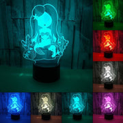 Mermaid Princess - LED Night Light 7 Colours + Remote Control - Kustombox
