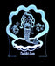 Mermaid with Shell Personalised Name - 3D LED Night Light 7 Colours + Remote Control - Kustombox