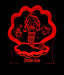 Mermaid with Shell Personalised Name - 3D LED Night Light 7 Colours + Remote Control - Kustombox
