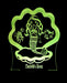 Mermaid with Shell Personalised Name - 3D LED Night Light 7 Colours + Remote Control - Kustombox