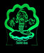 Mermaid with Shell Personalised Name - 3D LED Night Light 7 Colours + Remote Control - Kustombox