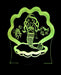 Mermaid with Shell Personalised Name - 3D LED Night Light 7 Colours + Remote Control - Kustombox