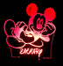 Mickey Mouse Personalised Name - 3D LED Night Light 7 Colours + Remote Control - Kustombox disney
