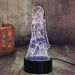 Mikasa Ackerman Attack of Titans - 3D LED Night Light 7 Colours + Remote Control - Kustombox