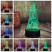 Mikasa Ackerman Attack of Titans - 3D LED Night Light 7 Colours + Remote Control - Kustombox
