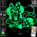 Minnie Mouse Laying Disney- 3D LED Night Light 7 Colours + Remote Control - Kustombox