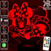 Minnie Mouse Laying Disney- 3D LED Night Light 7 Colours + Remote Control - Kustombox