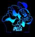 Minnie Mouse Personalised Name - 3D LED Night Light 7 Colours + Remote Control - Kustombox disney