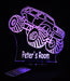Monster Jam Truck Personalised Name - 3D LED Night Light 7 Colours + Remote Control - Kustombox