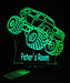 Monster Jam Truck Personalised Name - 3D LED Night Light 7 Colours + Remote Control - Kustombox