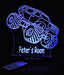 Monster Jam Truck Personalised Name - 3D LED Night Light 7 Colours + Remote Control - Kustombox