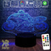 Moto GP Racing Motorbike 3D - LED Night Light 7 Colours + Remote Control - Kustombox