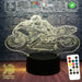 Moto GP Racing Motorbike 3D - LED Night Light 7 Colours + Remote Control - Kustombox