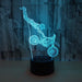 Motocross Dirt Bike Rider 3D - LED Night Light 7 Colours + Remote Control - Kustombox