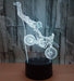 Motocross Dirt Bike Rider 3D - LED Night Light 7 Colours + Remote Control - Kustombox