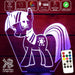 My Little Pony - 3D LED Night Light 7 Colours + Remote Control - Kustombox