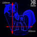 My Little Pony - 3D LED Night Light 7 Colours + Remote Control - Kustombox