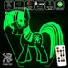 My Little Pony - 3D LED Night Light 7 Colours + Remote Control - Kustombox