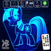 My Little Pony - 3D LED Night Light 7 Colours + Remote Control - Kustombox