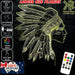 Native American Indian Cheif- 3D LED Night Light 7 Colours + Remote Control - Kustombox