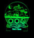 Noahs Ark Animals Personalised Name - 3D LED Night Light 7 Colours + Remote Control - Kustombox