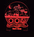 Noahs Ark Animals Personalised Name - 3D LED Night Light 7 Colours + Remote Control - Kustombox