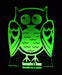 Owl Personalised Name - 3D LED Night Light 7 Colours + Remote Control - Kustombox