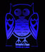 Owl Personalised Name - 3D LED Night Light 7 Colours + Remote Control - Kustombox