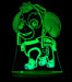 Paw Patrol Skye Personalised Name - 3D LED Night Light 7 Colours + Remote Control - Kustombox