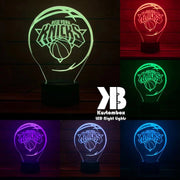  New York Knicks NBA 3D LED night light with USB power, fade and strobe lighting modes