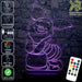 Piglet from Winnie the Pooh Disney- 3D LED Night Light 7 Colours + Remote Control - Kustombox
