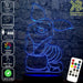 Piglet from Winnie the Pooh Disney- 3D LED Night Light 7 Colours + Remote Control - Kustombox