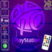Playstation Logo PS- 3D LED Night Light 7 Colours + Remote Control - Kustombox
