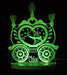 Princess Carriage Kingdom Personalised Name - 3D LED Night Light 7 Colours + Remote Control - Kustombox