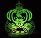 Princess Carriage Personalised Name - 3D LED Night Light 7 Colours + Remote Control - Kustombox