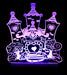 Princess Castle - 3D LED Night Light 7 Colours + Remote Control - Kustombox