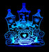 Princess Castle - 3D LED Night Light 7 Colours + Remote Control - Kustombox