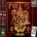 Princess Castle 3D LED Night Light 7 Colours + Remote Control - Kustombox