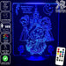 Princess Castle 3D LED Night Light 7 Colours + Remote Control - Kustombox