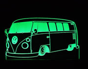Retro Kombi 60's Classic volkswagon LED Night Light 7 Colours + Remote Control - Kustombox