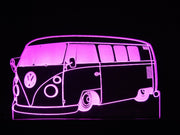 Retro Kombi 60's Classic volkswagon LED Night Light 7 Colours + Remote Control - Kustombox